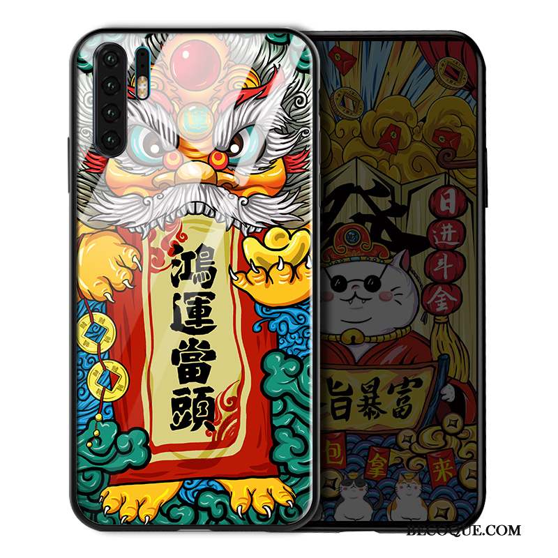 Huawei P30 Pro Coque Tendance Incassable Étui Miroir Protection Personnalité