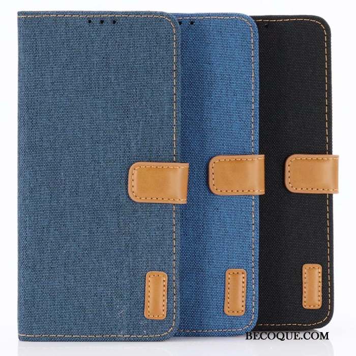 Huawei P30 Pro Coque Téléphone Portable Denim Housse Étui En Cuir Carte Portefeuille