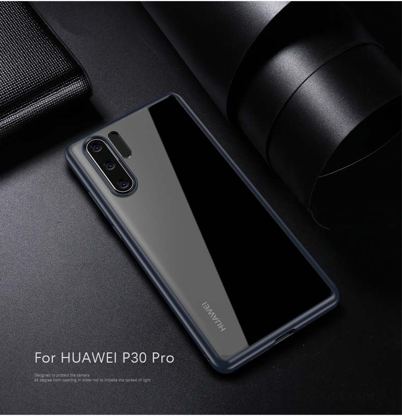 Huawei P30 Pro Tout Compris Coque En Silicone Incassable Créatif Étui Bleu