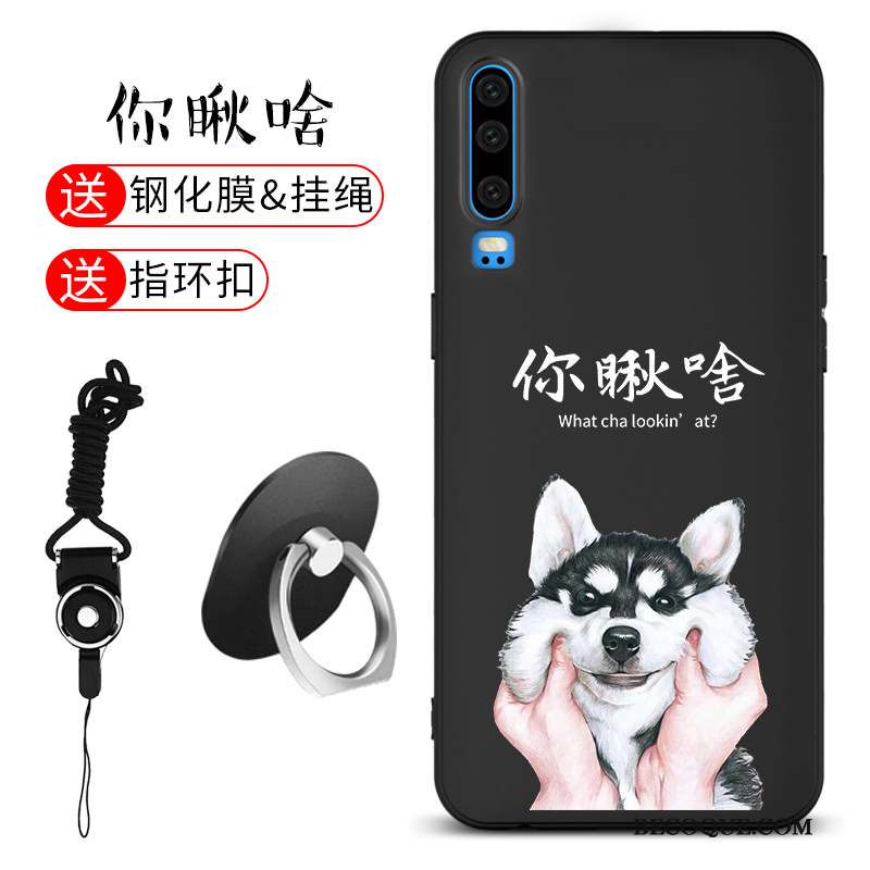 Huawei P30 Silicone Personnalité Téléphone Portable Coque Fluide Doux Incassable