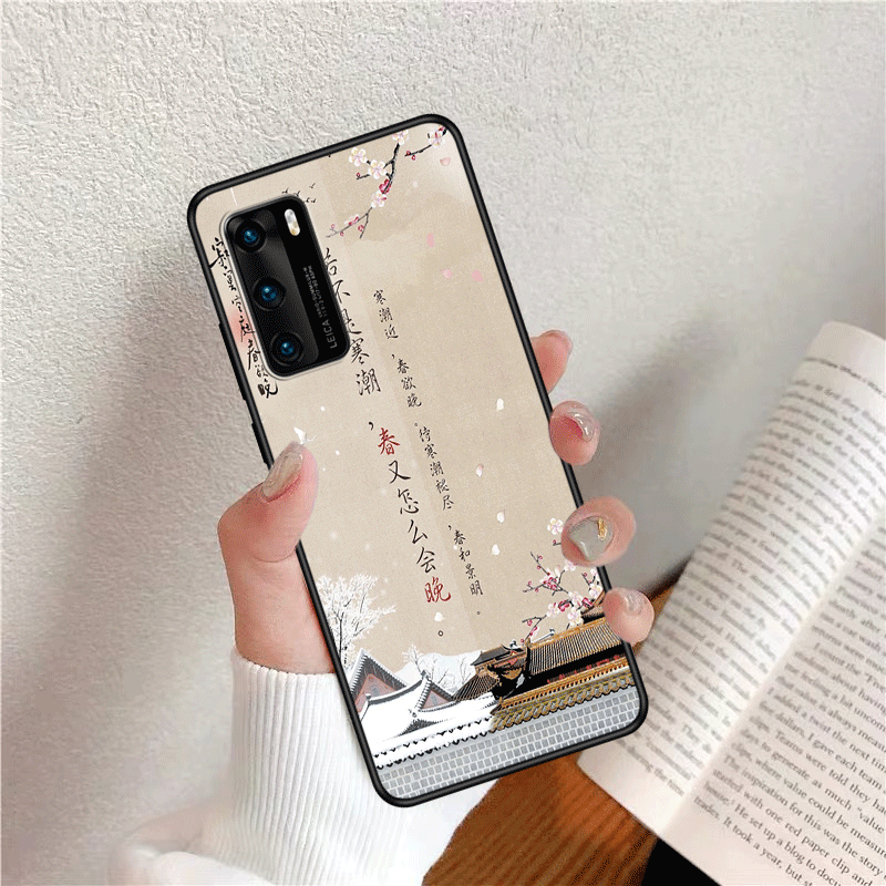 Huawei P40 Coque De Téléphone Art Incassable Fluide Doux Personnalisé Vent