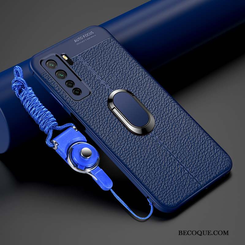 Huawei P40 Lite 5g Personnalité Coque De Téléphone Bleu Marin Tout Compris Silicone Tendance