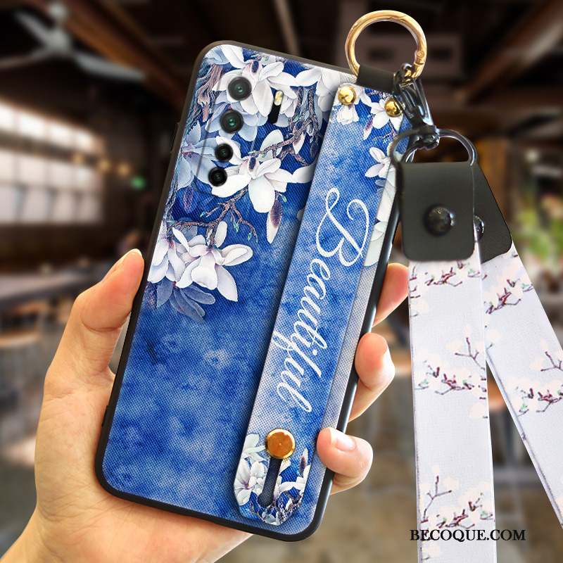 Huawei P40 Lite 5g Tout Compris Coque De Téléphone Incassable Très Mince Marque De Tendance Bleu
