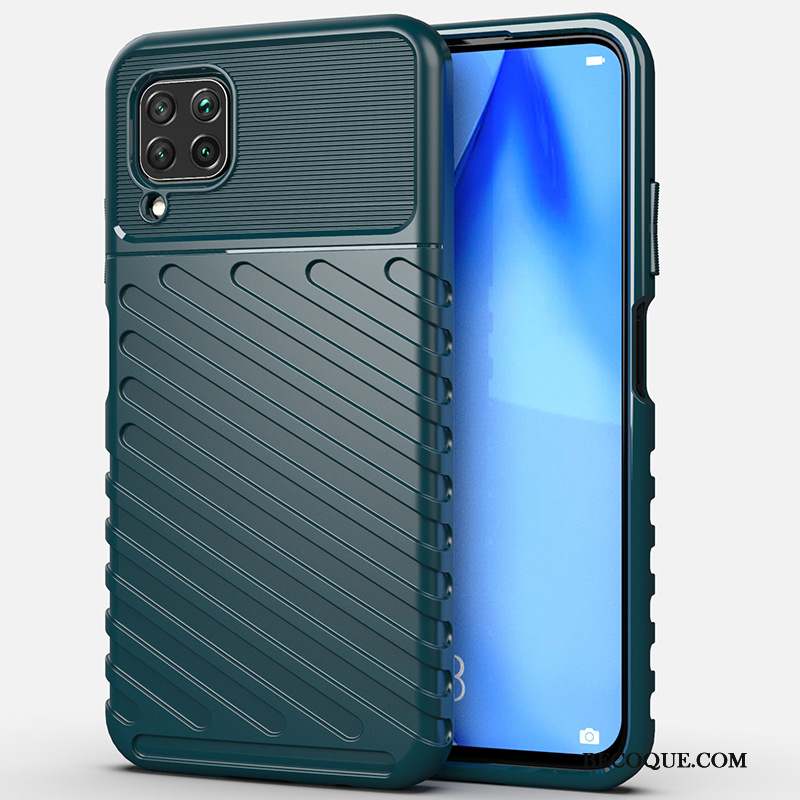 Huawei P40 Lite Coque Couvercle Arrière Silicone Téléphone Portable Étui Protection Vert