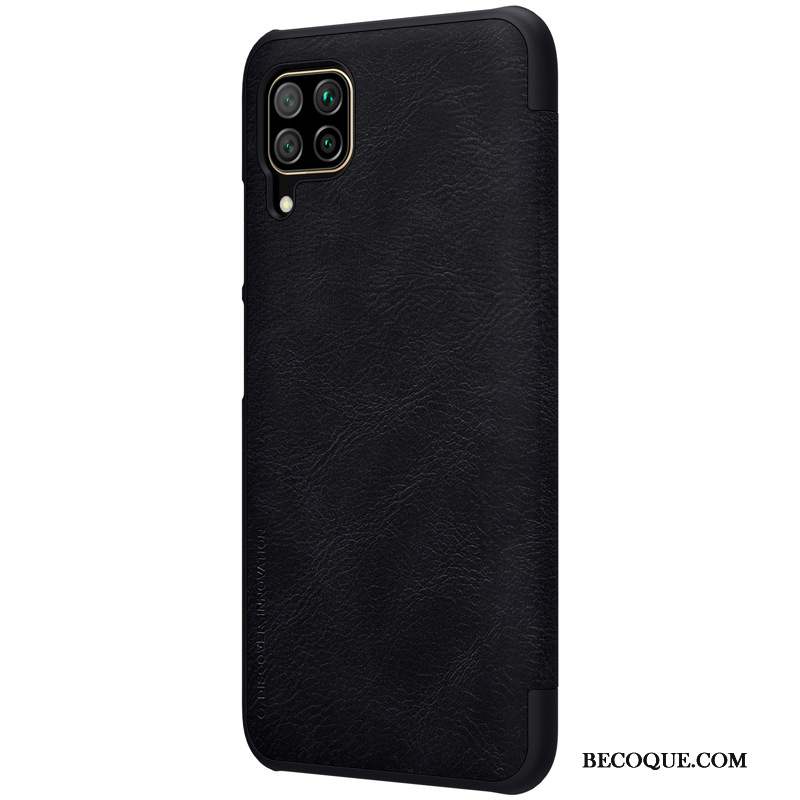 Huawei P40 Lite Coque De Téléphone Noir Étui Étui En Cuir Protection