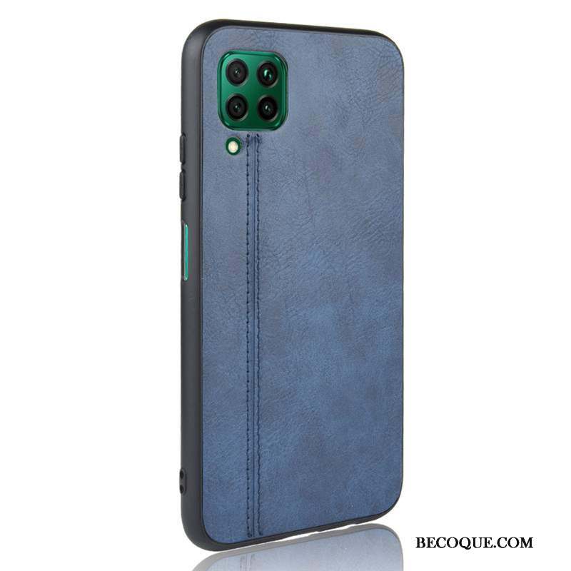 Huawei P40 Lite Protection Coque De Téléphone Bleu Tout Compris Fluide Doux Étui