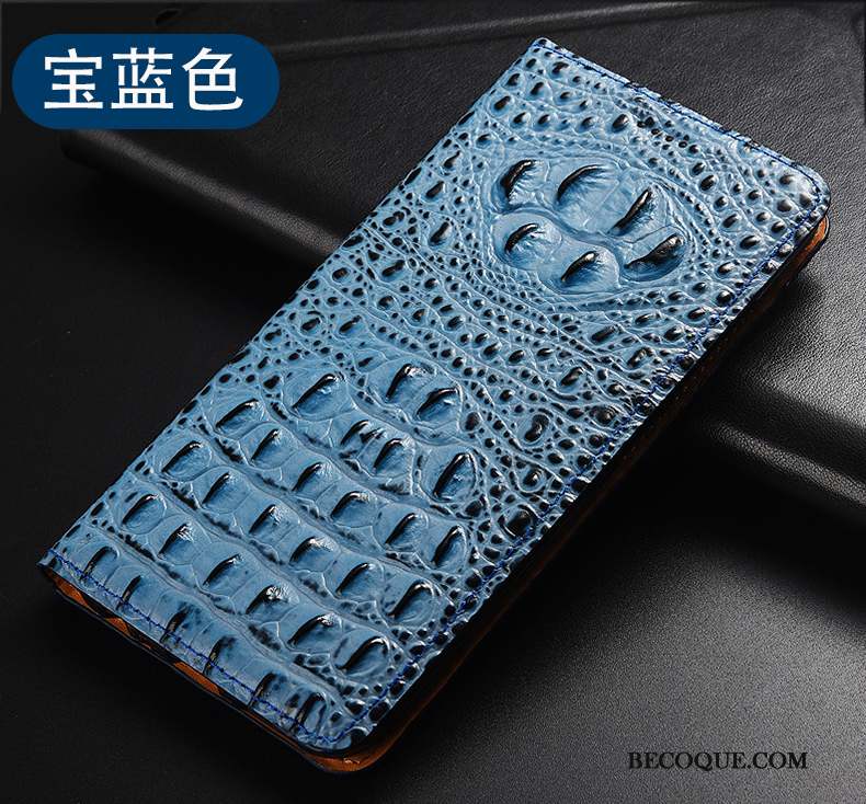 Huawei P40 Lite Tout Compris Étui En Cuir Coque De Téléphone Bleu Housse Protection