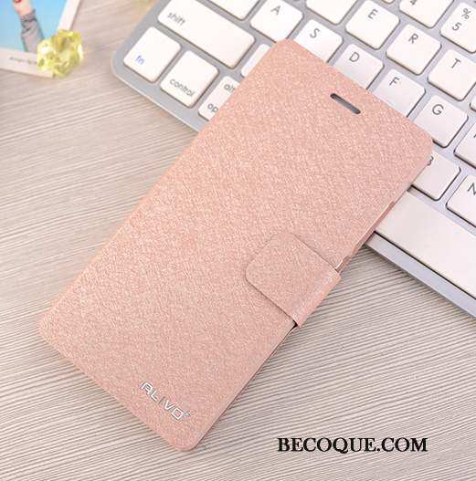 Huawei P8 Lite Clamshell Protection Étui En Cuir Rose Coque De Téléphone Jeunesse