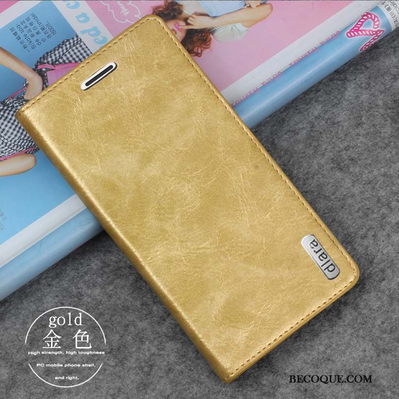 Huawei P8 Lite Coque Étui En Cuir Silicone Jeunesse Fluide Doux Protection Or