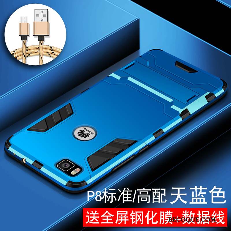 Huawei P8 Lite Protection Étui Haute Délavé En Daim Jeunesse Coque De Téléphone