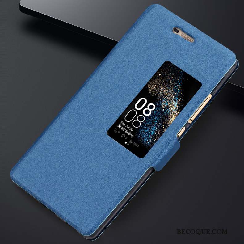 Huawei P8 Tendance Coque De Téléphone Bleu Haute Housse Protection