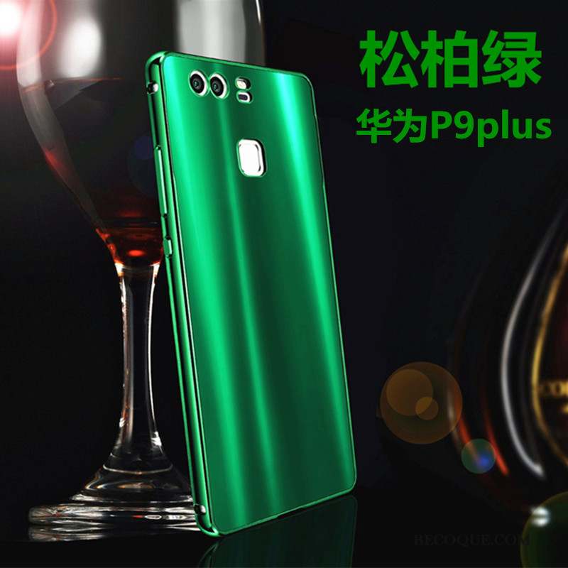 Huawei P9 Plus Coque Incassable Protection Étui Difficile Vert Métal