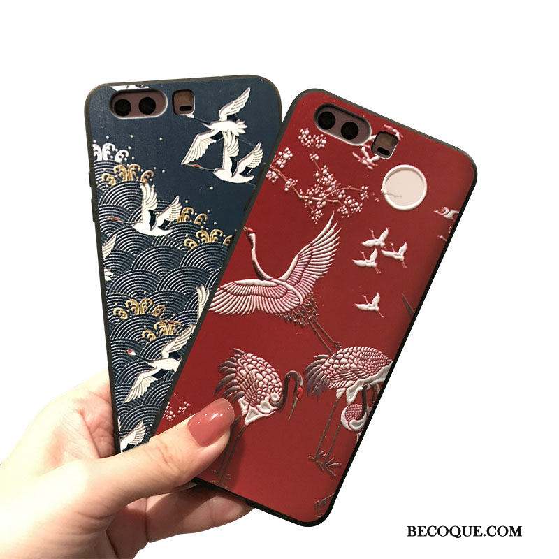 Huawei P9 Plus Coque Rouge De Téléphone Étui Dessin Animé Silicone