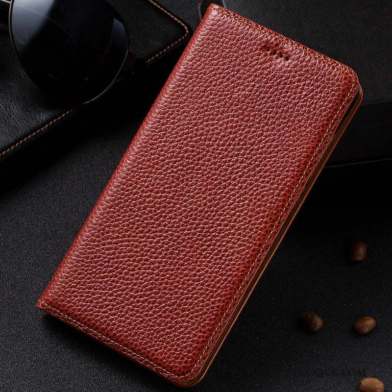 Huawei P9 Plus Coque Étui En Cuir Marron Protection Housse Litchi Jeunesse