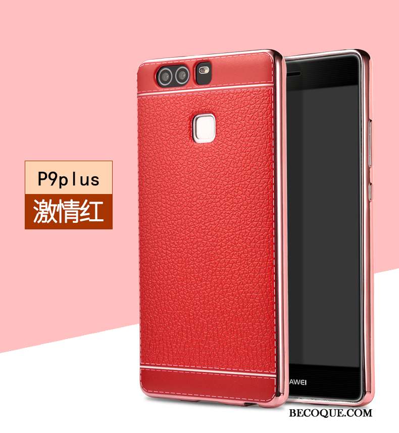 Huawei P9 Plus Rouge Coque De Téléphone Silicone Étui Fluide Doux Tout Compris