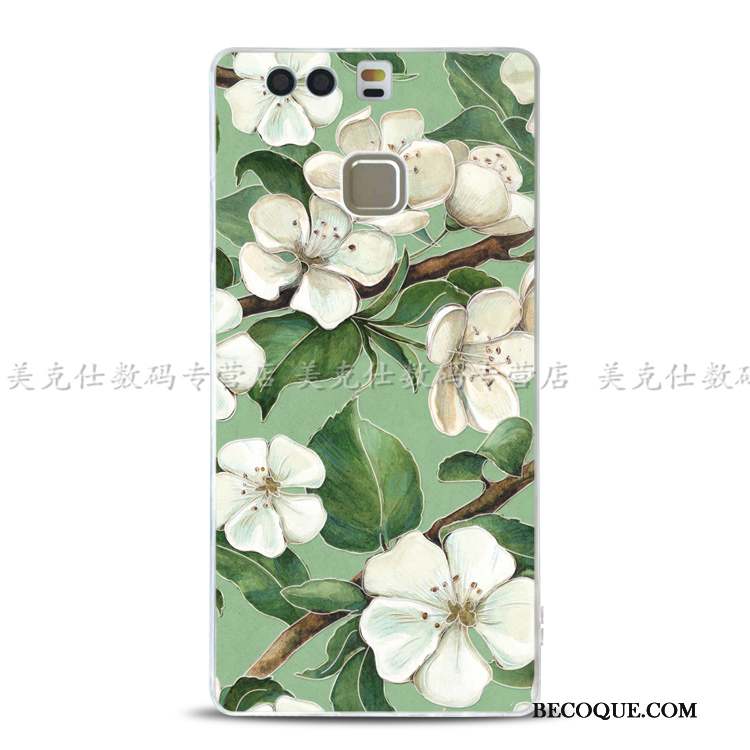 Huawei P9 Support Étui Fluide Doux Coque De Téléphone Silicone Gaufrage