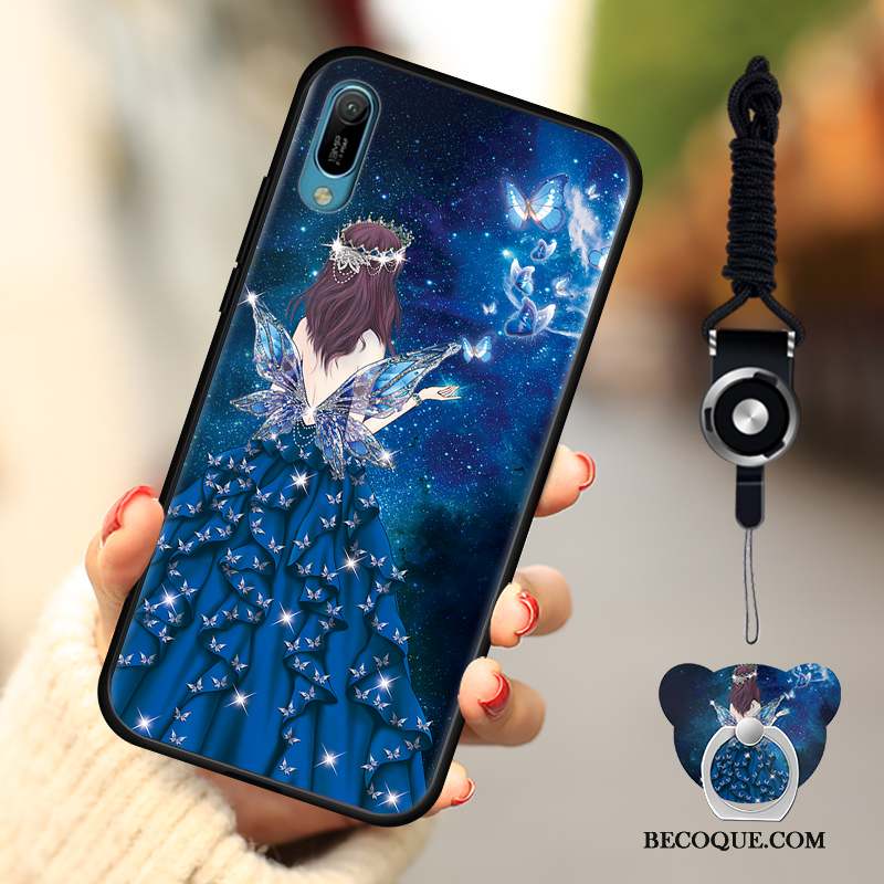 Huawei Y6 2019 Protection Fluide Doux Dessin Animé Étui Coque De Téléphone Mode