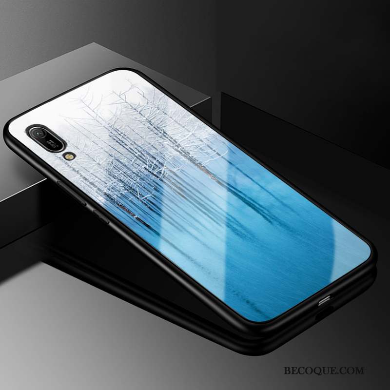 Huawei Y6 2019 Tendance Verre Coque De Téléphone Vent Europe Silicone