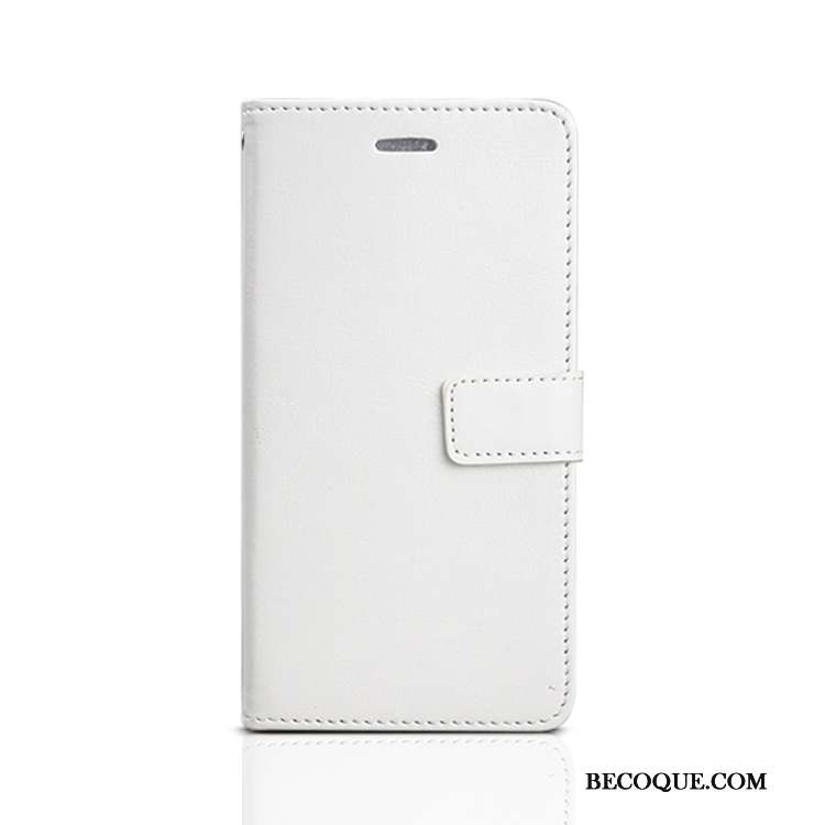 Huawei Y6s Blanc Coque De Téléphone Clamshell Étui En Cuir
