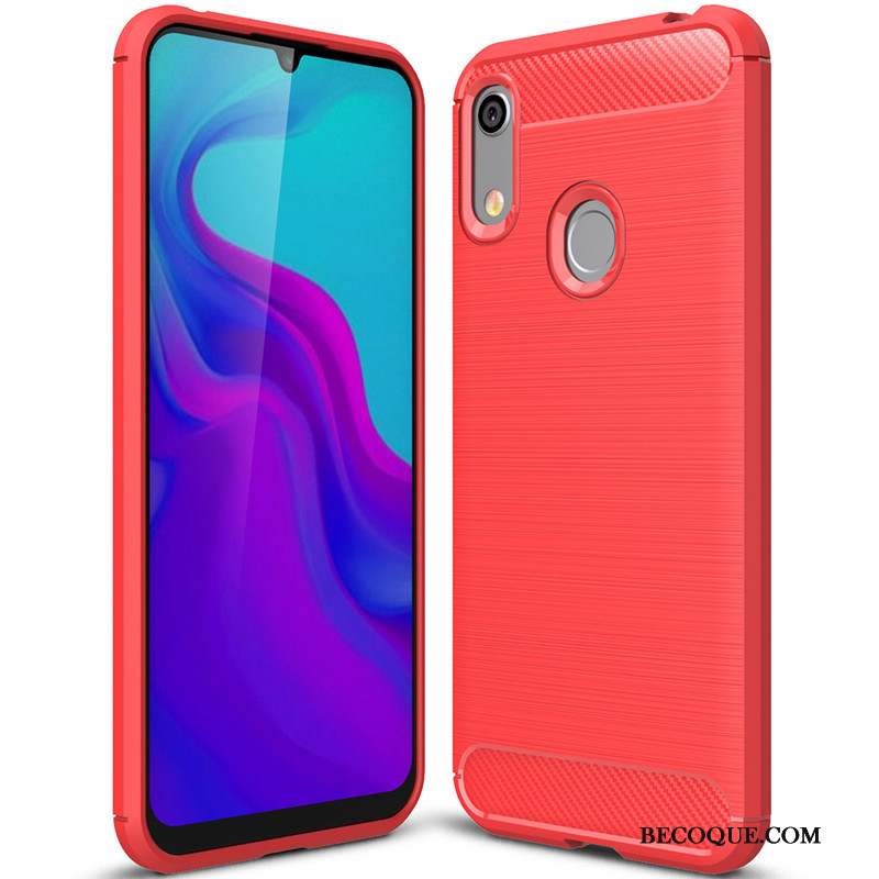 Huawei Y6s Coque Rouge Fluide Doux Tout Compris Protection Simple Incassable