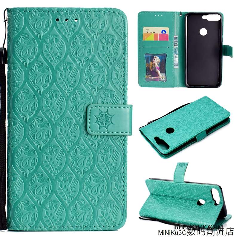 Huawei Y7 2018 Protection Housse Silicone Étui Coque De Téléphone Vert