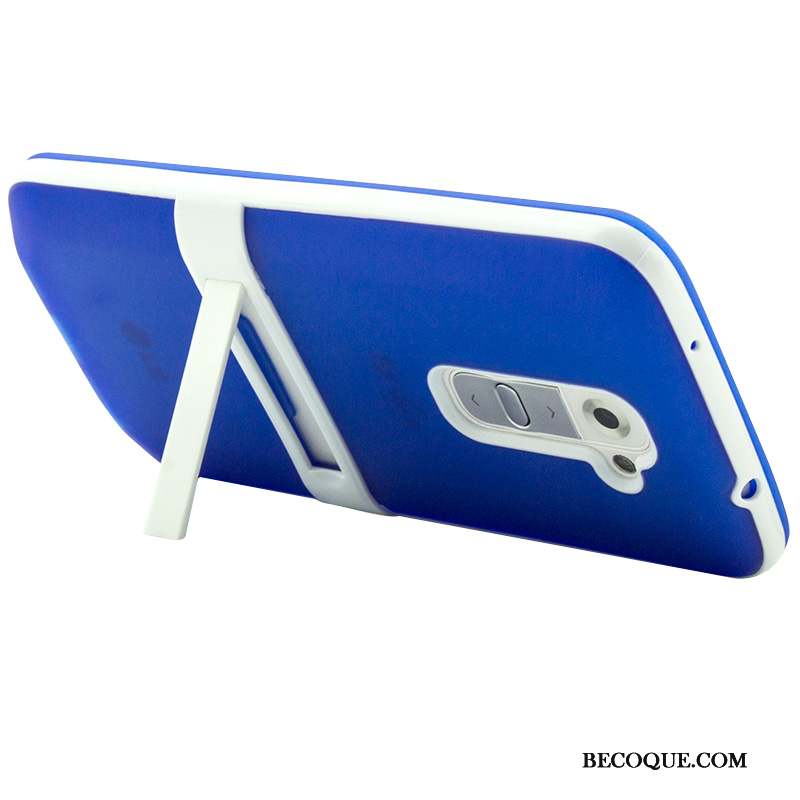 Lg G2 Coque Bleu Délavé En Daim Protection Fluide Doux Téléphone Portable Légères