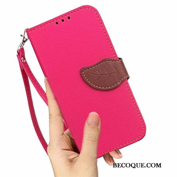 Lg G2 Protection Rouge Housse Coque Étui En Cuir Téléphone Portable