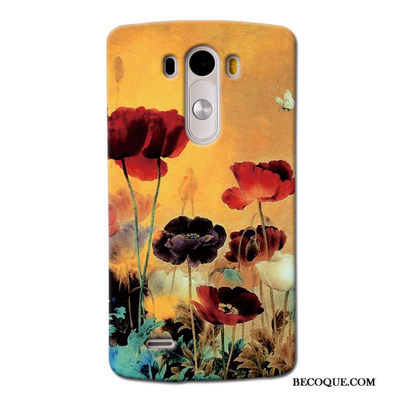 Lg G3 Tendance Délavé En Daim Coque Peinture Étui Nouveau