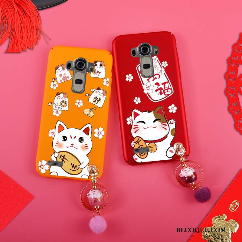 Lg G4 Coque Chiens Rouge Chat Jaune Difficile Incassable