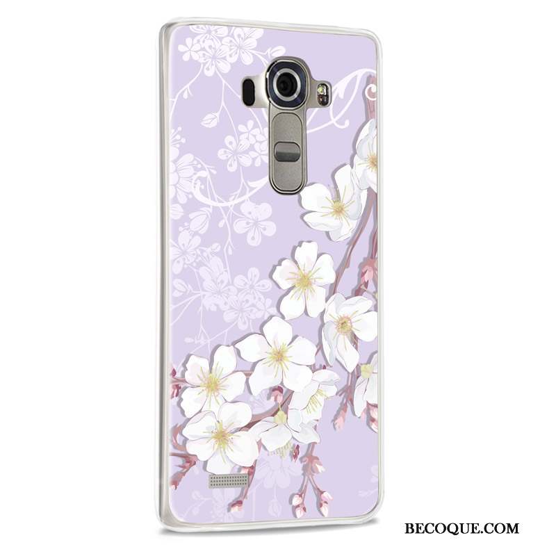 Lg G4 Créatif Fluide Doux Étui Protection Coque Violet