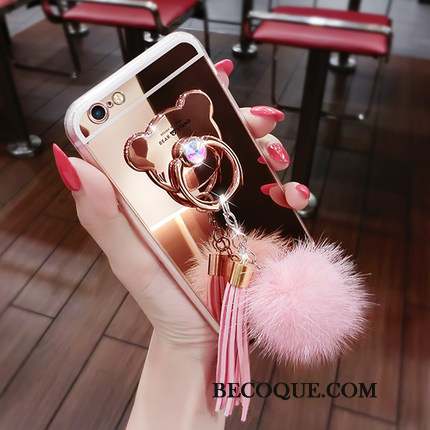 Lg G4 Tendance Anneau Or Rose Coque De Téléphone Silicone Pompon