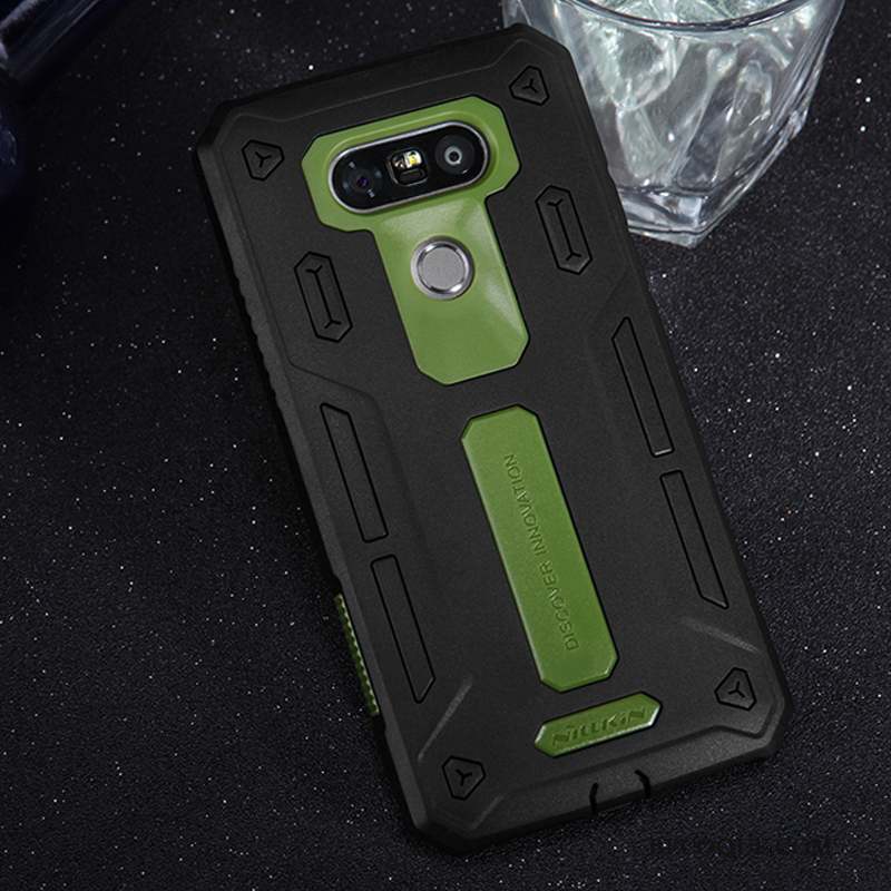 Lg G5 Protection Étui Coque De Téléphone Vert Incassable Or