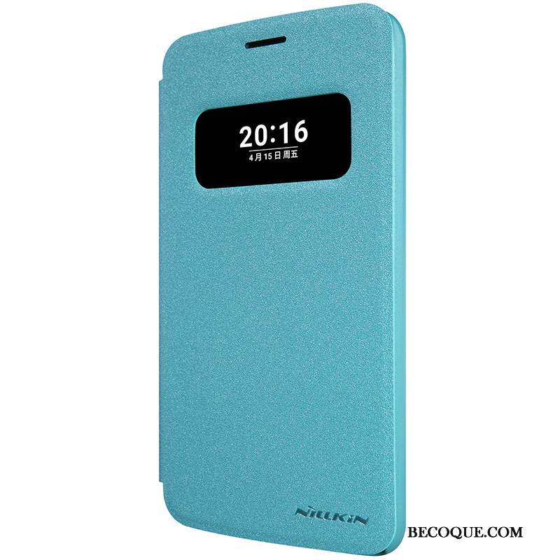 Lg G5 Étui En Cuir Téléphone Portable Coque De Téléphone Protection Bleu Housse