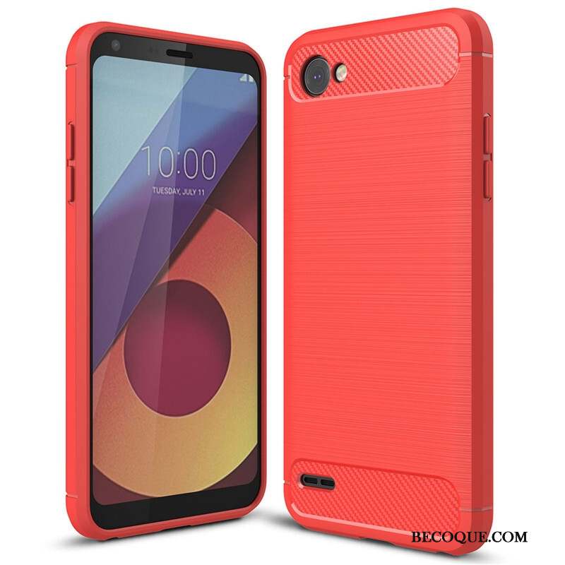 Lg G6 Coque Étui Silicone Téléphone Portable Rouge Fluide Doux