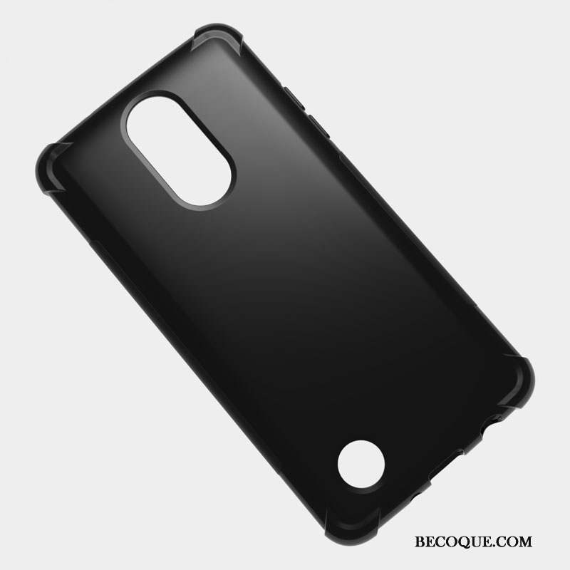 Lg K4 2017 Fluide Doux Antidérapant Coque Protection Étui Noir