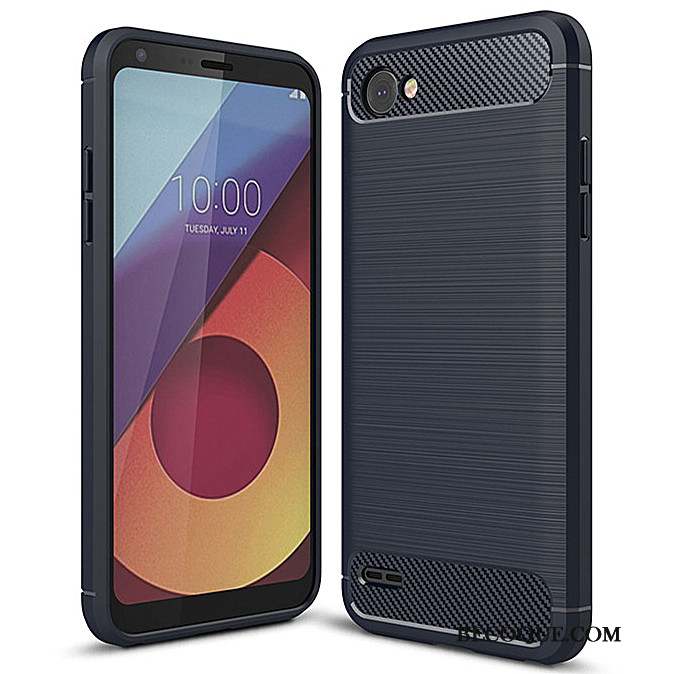 Lg Q6 Coque Silicone Étui Fibre Téléphone Portable Protection