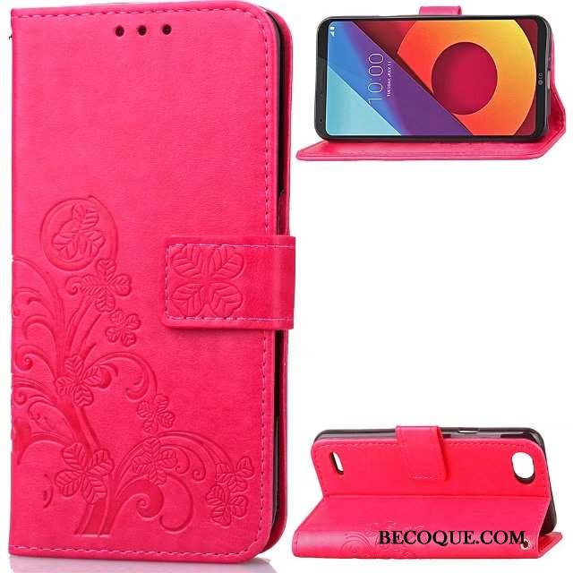 Lg Q6 Simple Créatif Rouge Étui Protection Coque De Téléphone