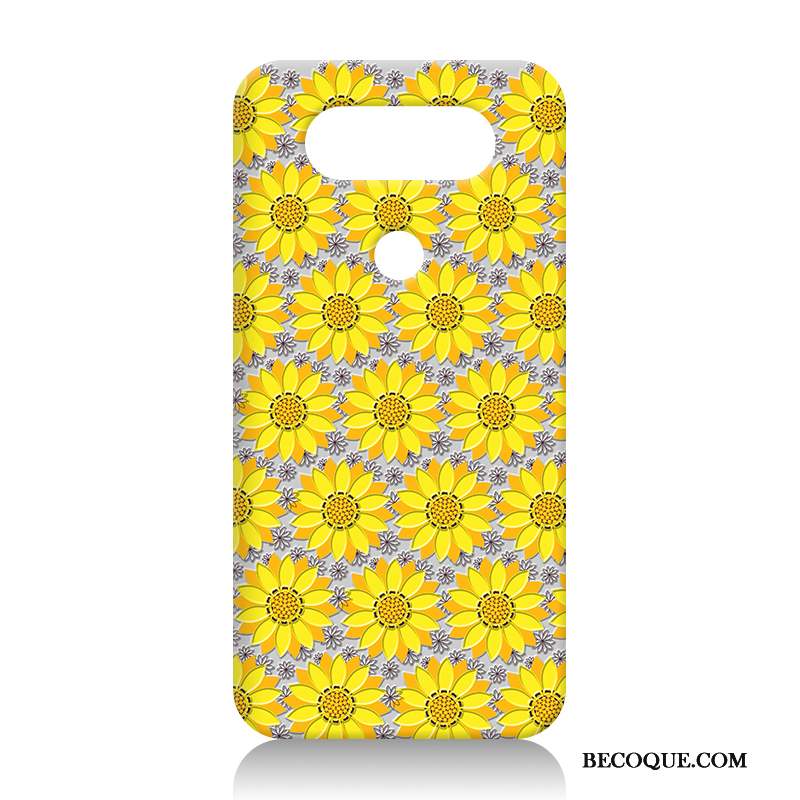 Lg V20 Coque Dessin Animé Jaune Difficile Protection Nouveau Fluide Doux