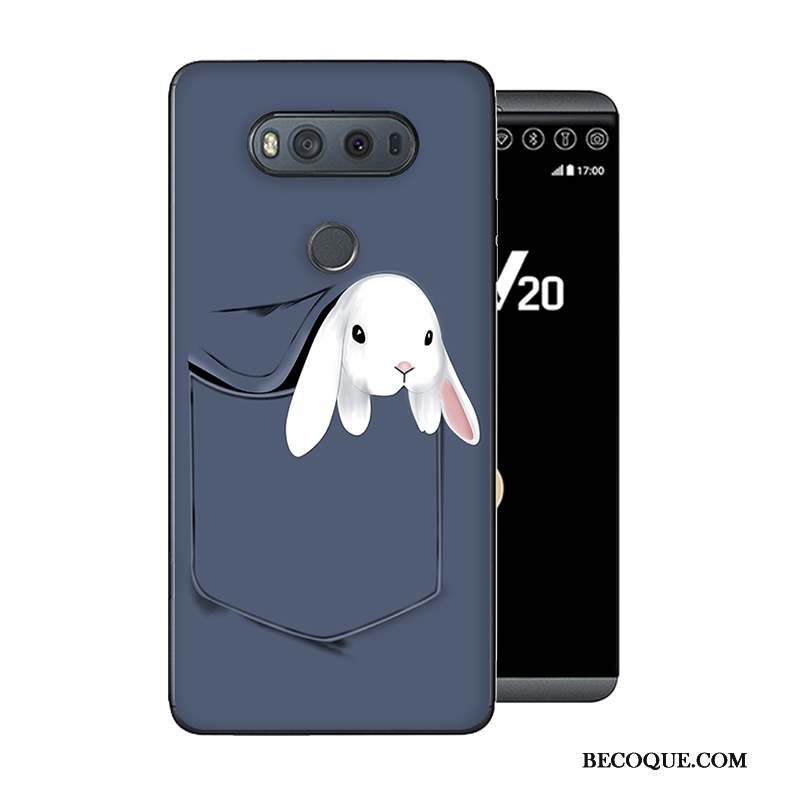 Lg V20 Coque Personnalité Gris Nouveau Protection Fluide Doux