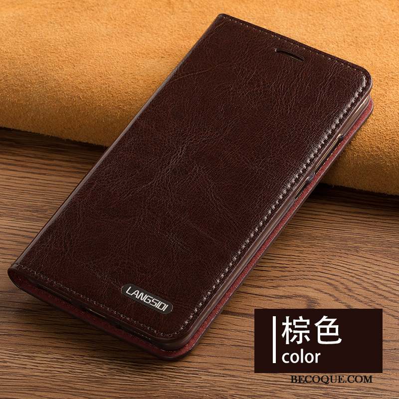 Lg V20 Cuir Véritable Business Coque De Téléphone Protection Étui Housse