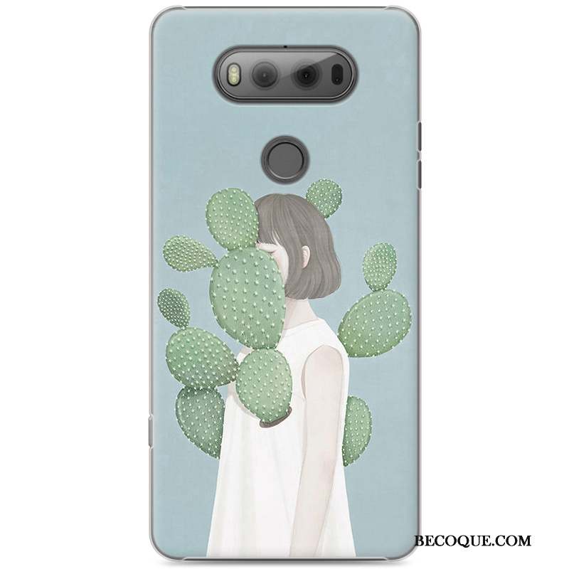 Lg V20 Petit Frais Étui Coque De Téléphone Protection Vert