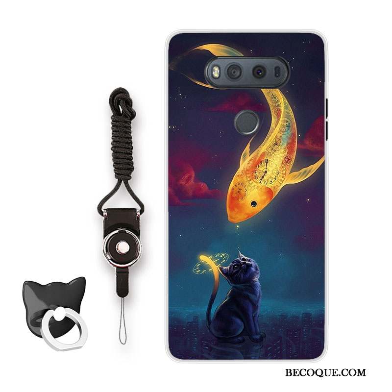 Lg V20 Protection Coque De Téléphone Fluide Doux Art Silicone Incassable