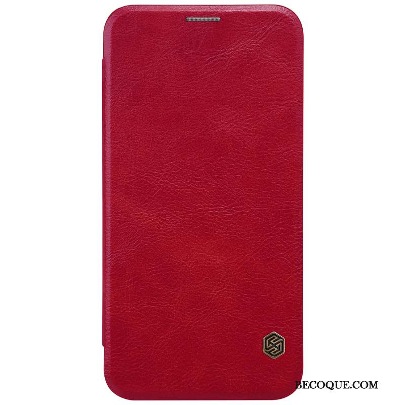 Lg V30 Or Incassable Étui Coque Rouge Business