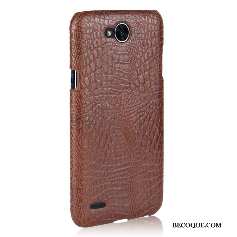 Lg X Power 2 Cuir Crocodile Modèle Coque De Téléphone Étui Protection Nouveau