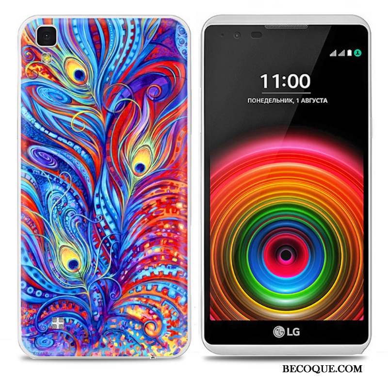 Lg X Power Personnalité Très Mince Coque De Téléphone Protection Dessin Animé Multicolore