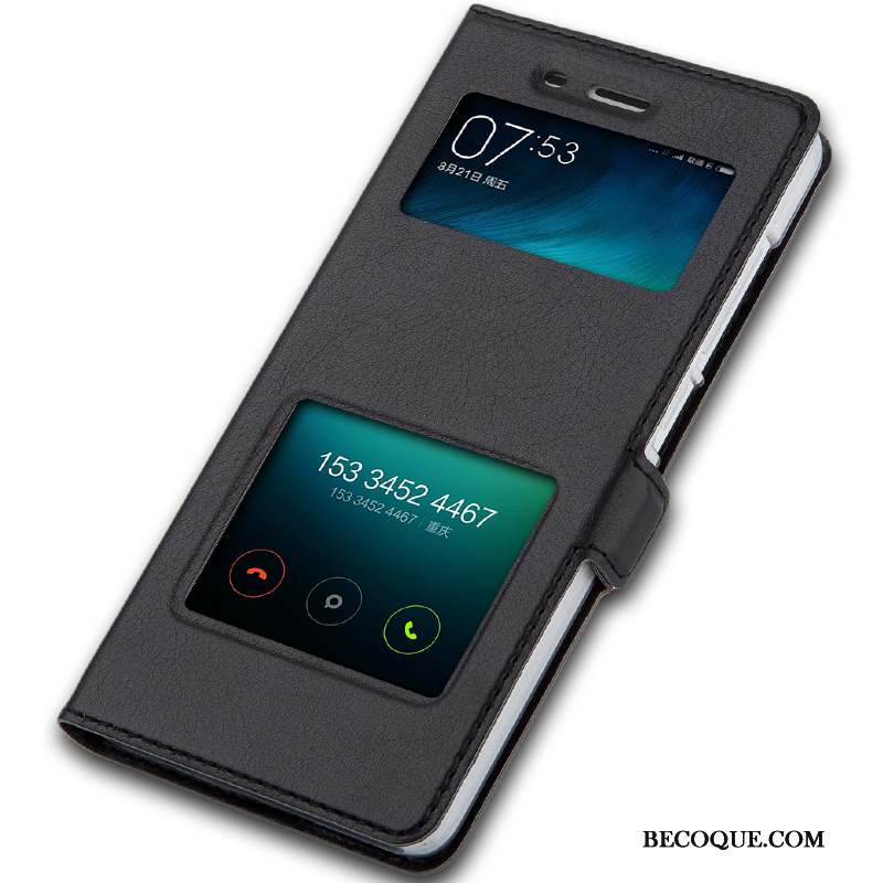 Mi 4 Coque Simple Étui Téléphone Portable Petit Noir Tendance