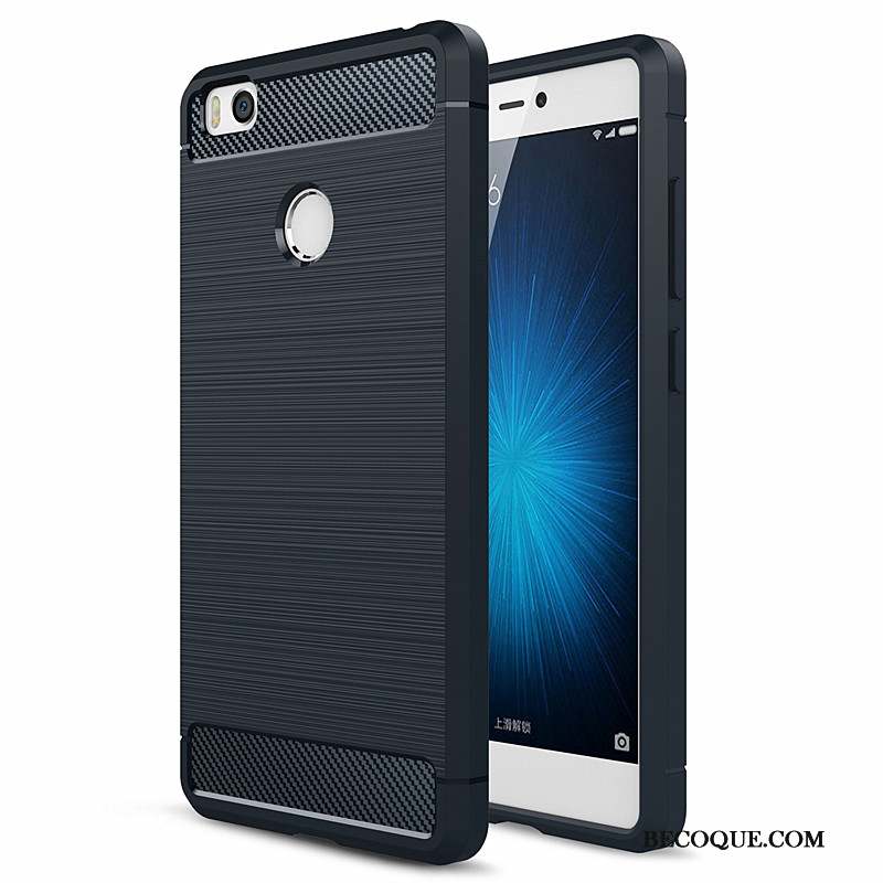 Mi 5 Coque Fluide Doux Bleu Téléphone Portable Protection Petit Tout Compris