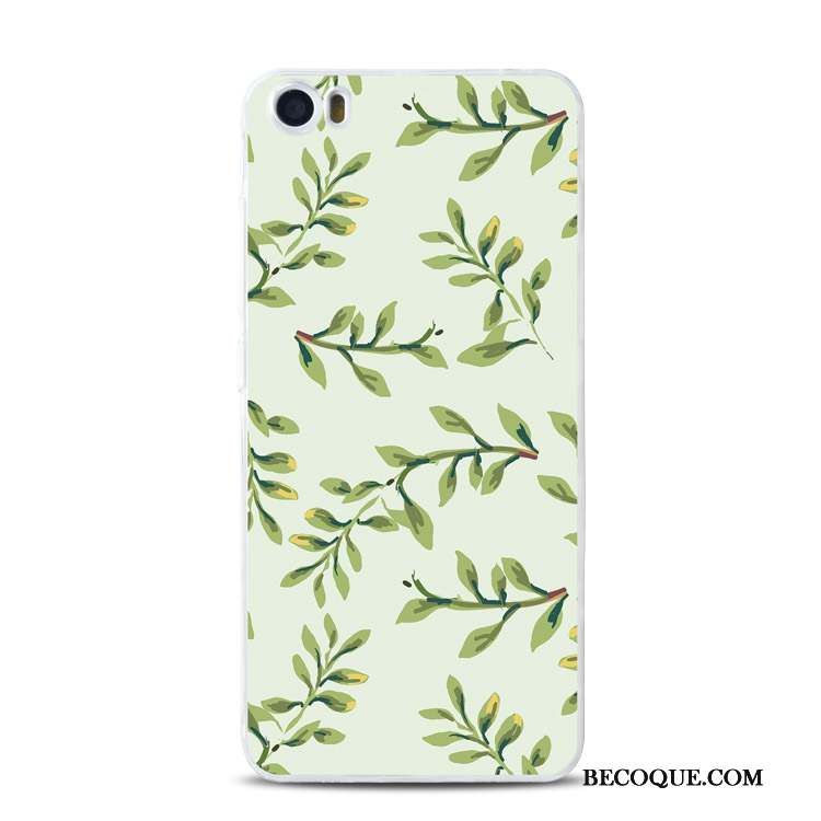 Mi 5 Coque Petit Incassable Tout Compris Vert Silicone Gaufrage