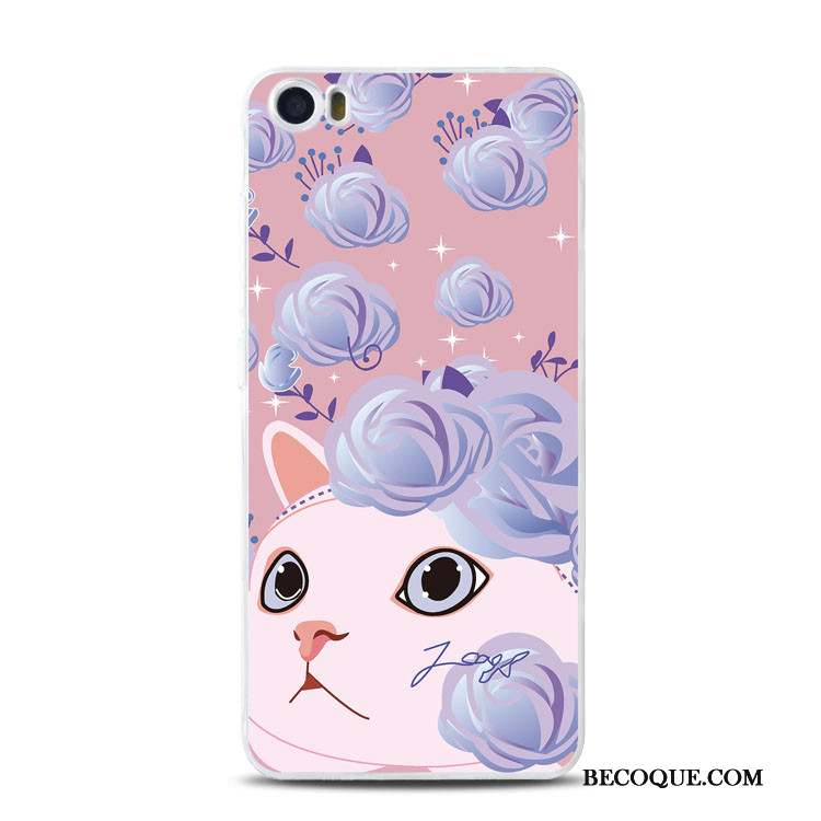 Mi 5 Fluide Doux Coque De Téléphone Support Petit Chat Gaufrage