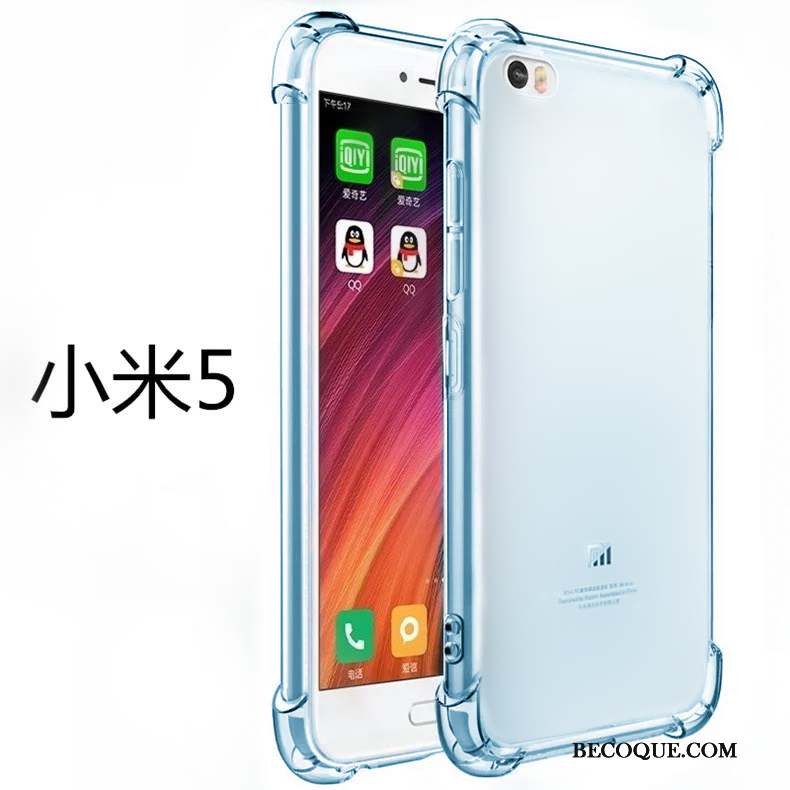 Mi 5 Personnalité Fluide Doux Silicone Transparent Protection Coque De Téléphone